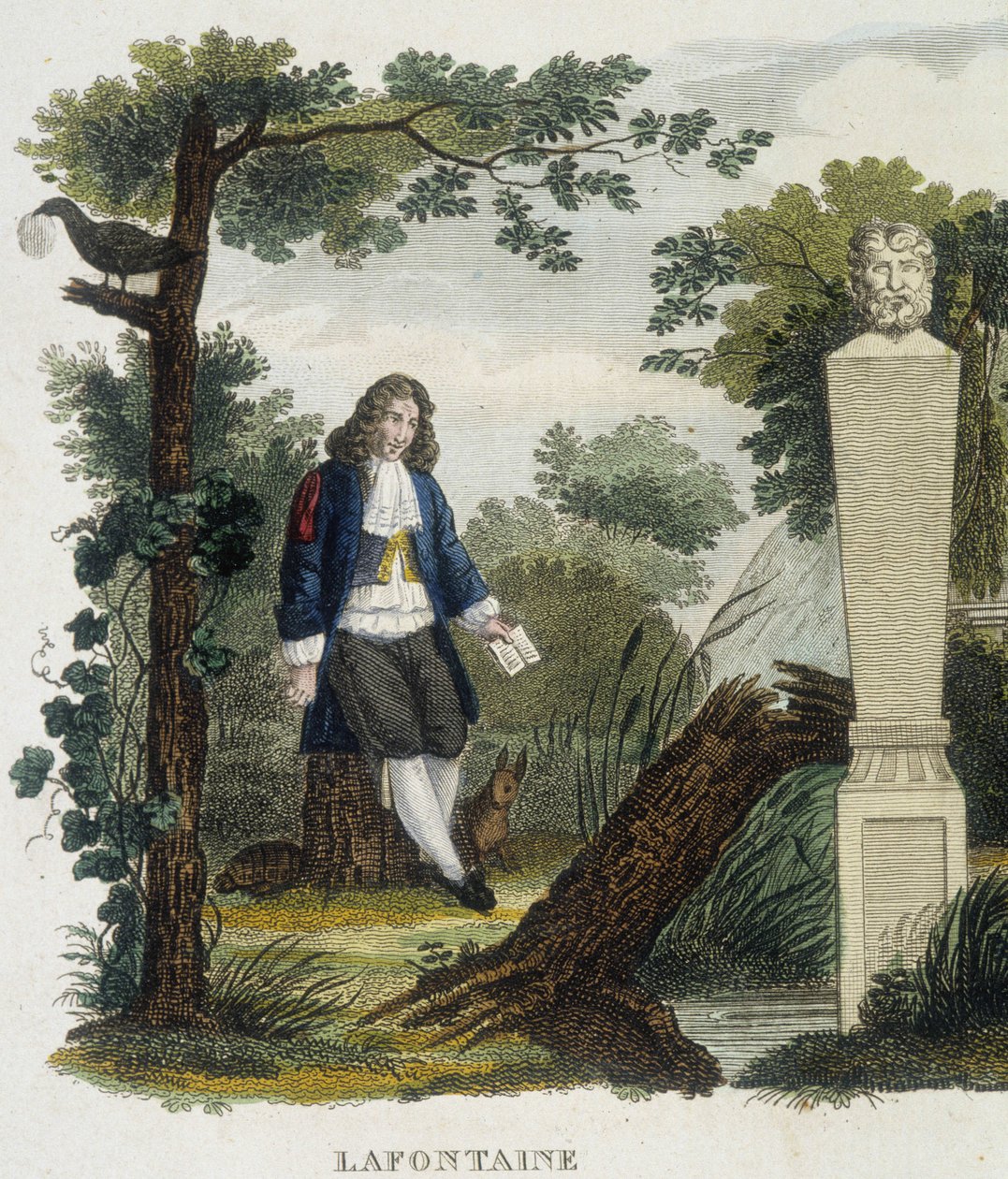 Porträt von Jean de la Fontaine von Unknown artist