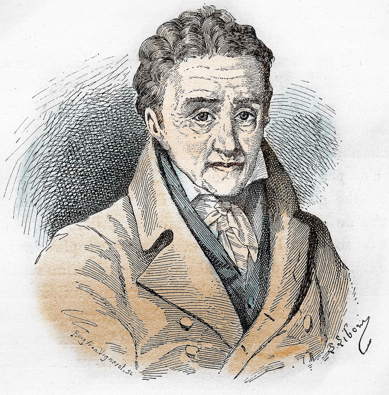 Porträt von Johann Heinrich Pestalozzi (1746 - 1827), Schweizer Pädagoge und Erzieher von Unknown artist
