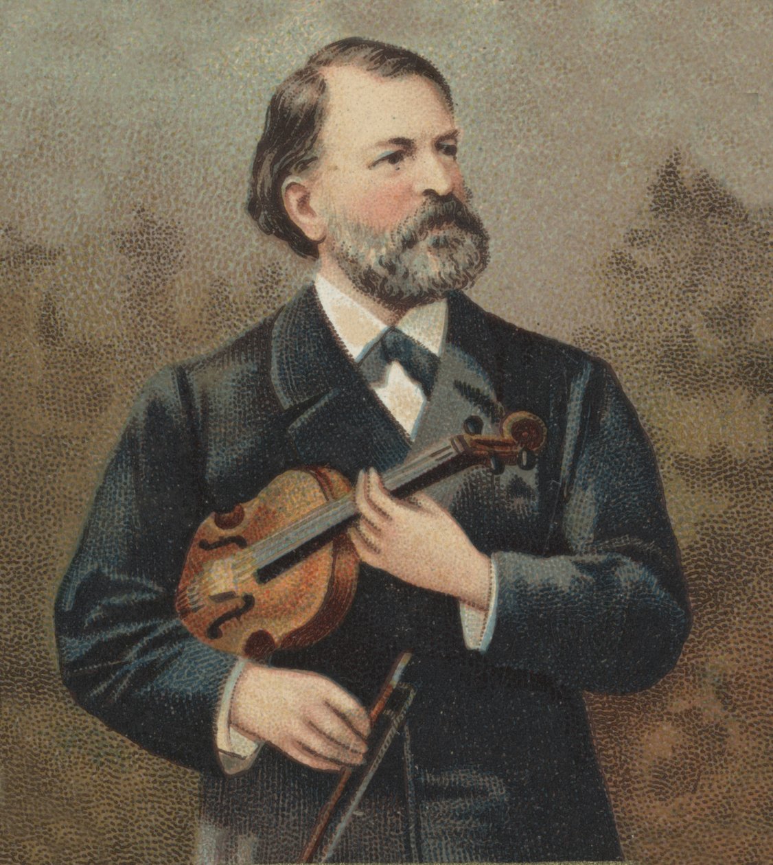 Porträt von Joseph (Jos) Joachim (1831-1907), ungarischer (österreichisch-ungarischer) Violinist und Komponist jüdischer Herkunft von Unknown artist