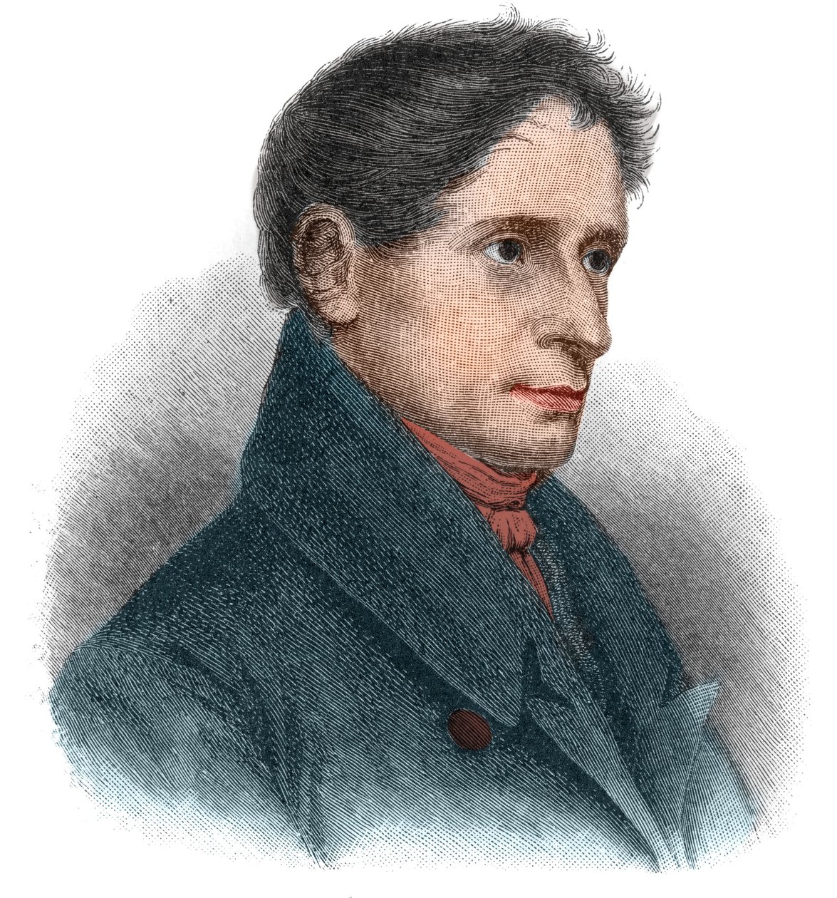 Porträt von Joseph Karl Benedikt von Eichendorff (1788-1857), deutscher Dichter und Romanautor. von Unknown artist