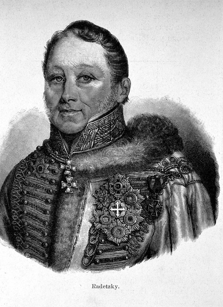 Porträt von Joseph Radetzky, Graf von Radetz (1766 - 1858), österreichischer Feldmarschall von Unknown artist