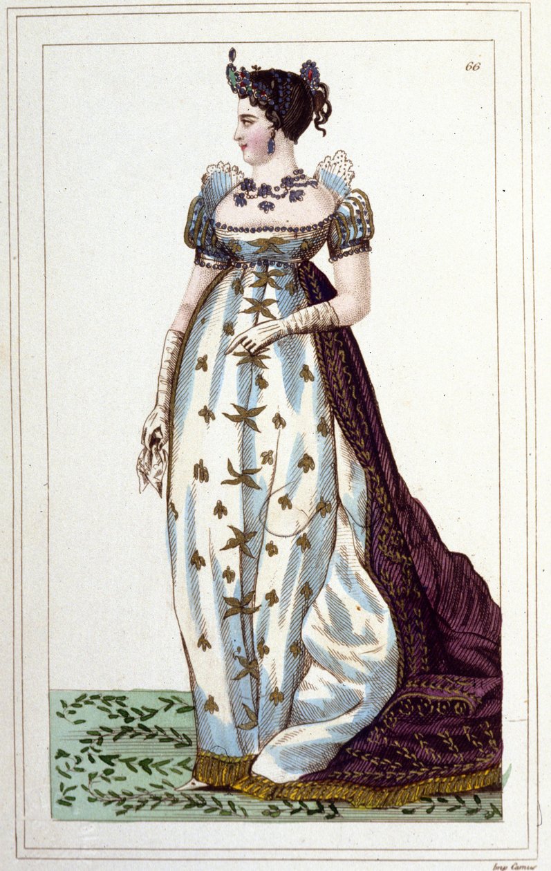 Porträt von Joséphine de Beauharnais Bonaparte (1763-1814), Kaiserin der Franzosen im kaiserlichen Kostüm (1830) von Unknown artist
