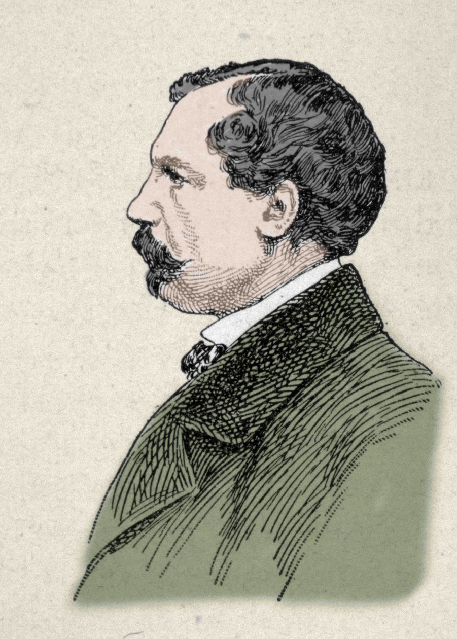 Porträt von Jules de Goncourt (1830-1870), französischer Schriftsteller von Unknown artist