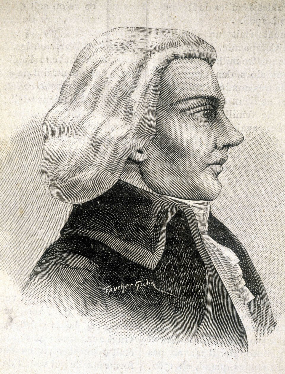 Porträt von Julien-Louis Geoffroy, Kritiker (1743 - 1814) - in „Les Contemporains“, n.d. späte 19. Jahrhundert von Unknown artist