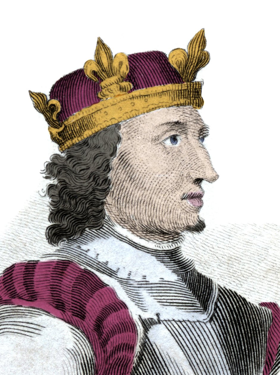 Porträt von König Etienne (Stephen) dit de Blois (1096-1154), letzter normannischer König von England von Unknown artist