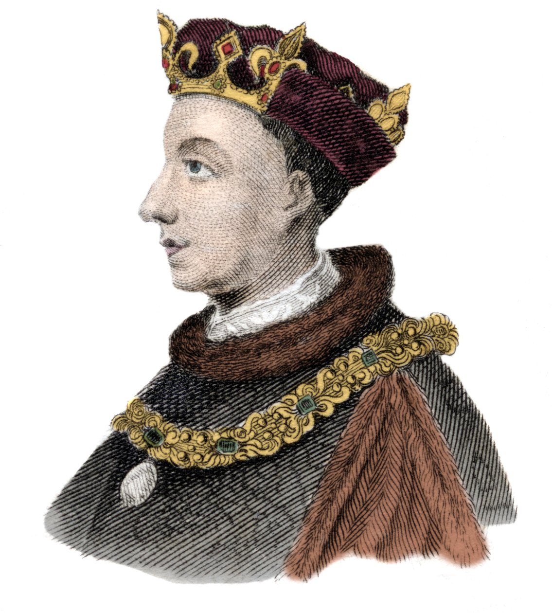 Porträt von König Heinrich V. von England (1387-1422) von Unknown artist