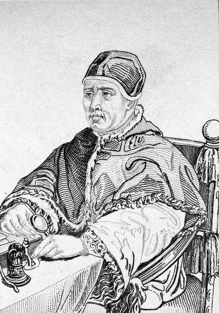 Porträt von Leo X (Johann von Medici) (1475 - 1521), 215. Papst (1513 - 1521) von Unknown artist