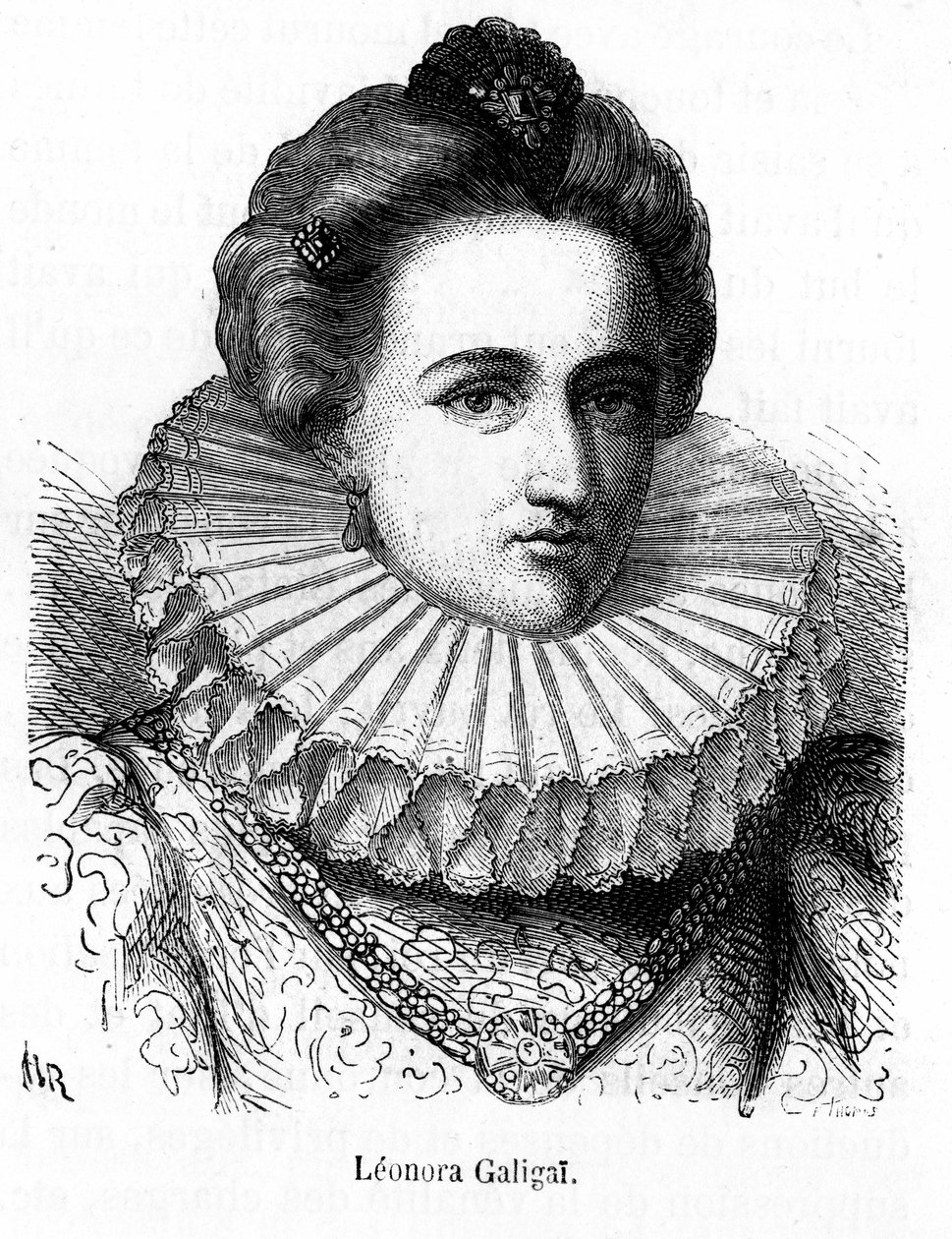 Porträt von Leonora Dori (oder Dosi) genannt Galigai, Marschallin d