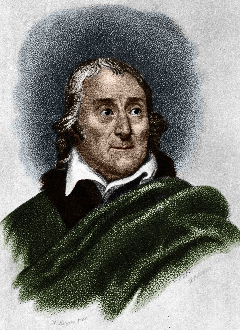 Porträt von Lorenzo da Ponte (1749-1838) Librettist und italienischer Schriftsteller jüdischer Herkunft. von Unknown artist