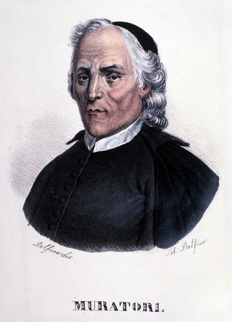 Porträt von Louis Antoine Muratori von Unknown artist