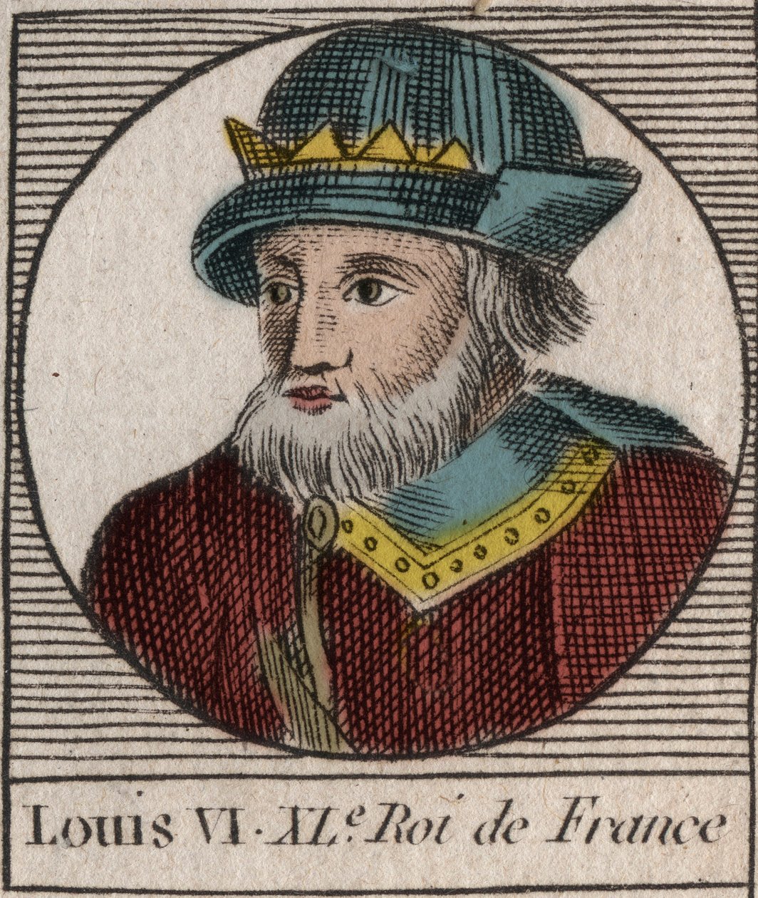 Porträt von Louis VI., genannt Der Dicke - Kupferstich aus „Instruction sur l