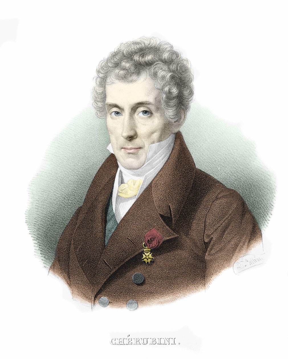 Porträt von Luigi Cherubini von Unknown artist