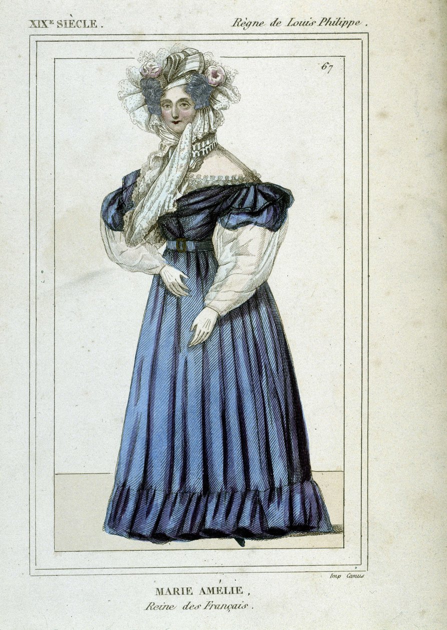 Porträt von Marie Amélie de Bourbon (1782 - 1866), Königin der Franzosen, Ehefrau von Louis Philippe I. von Unknown artist