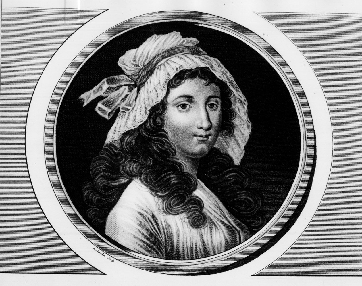 Porträt von Marie Anne Charlotte Corday von Unknown artist