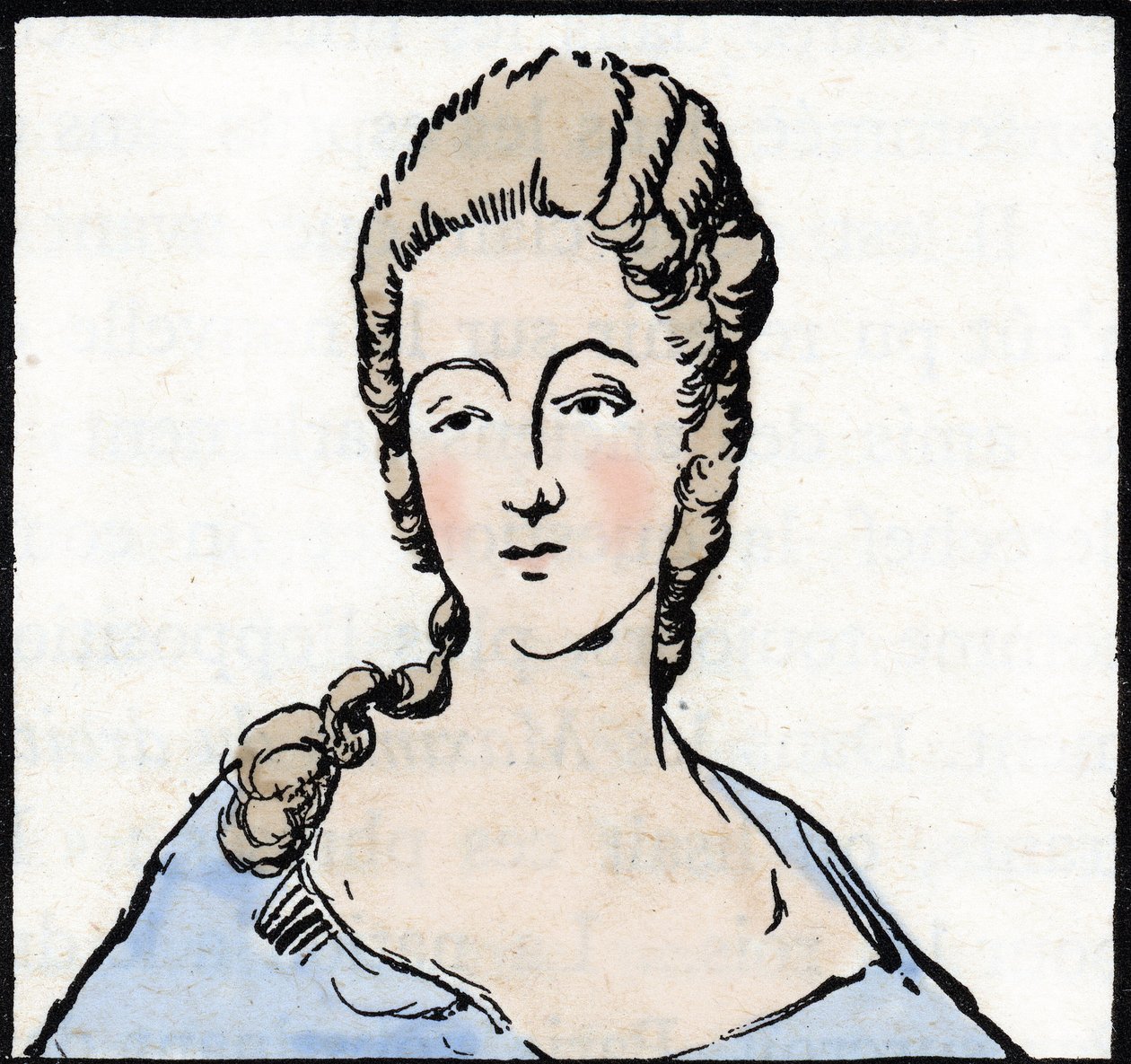 Porträt von Marie Gouze, genannt Olympe de Gouges von Unknown Artist
