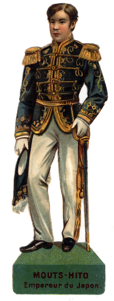 Porträt von Meiji Tenno genannt Mutsuhito (Mouts Hito oder Sheets-Hito) von Unknown artist