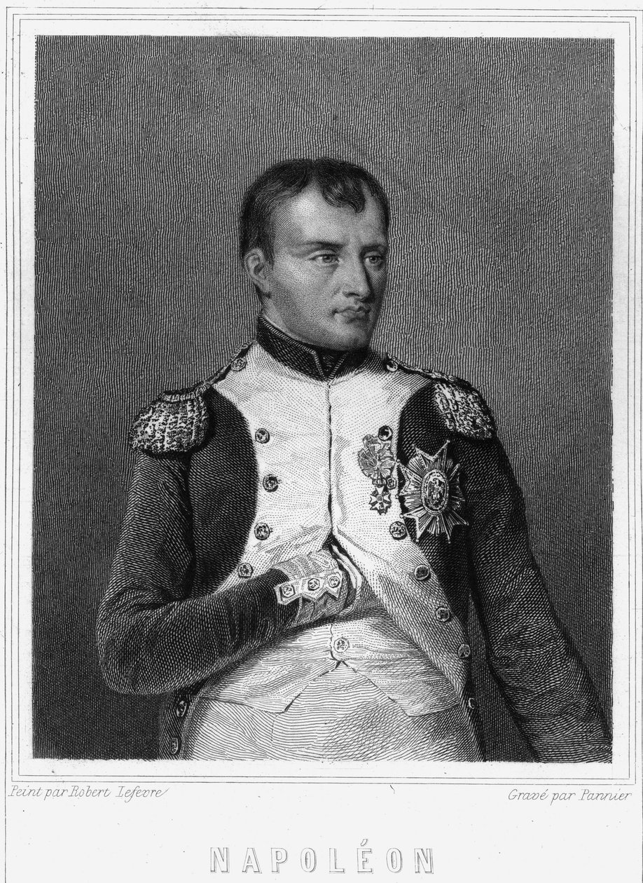 Porträt von Napoleon I (1769 - 1821), Kaiser der Franzosen - in „Histoire des Français“ von Lavallée, Gravur von Unknown artist