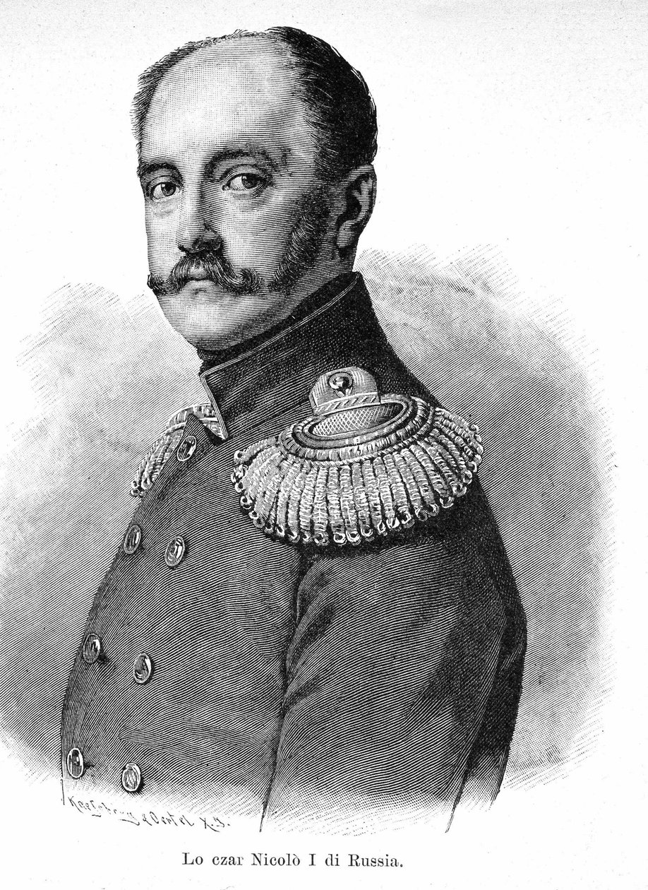 Porträt von Nikolaus I. Pawlowitsch von Russland (1796 - 1855) von Unknown artist