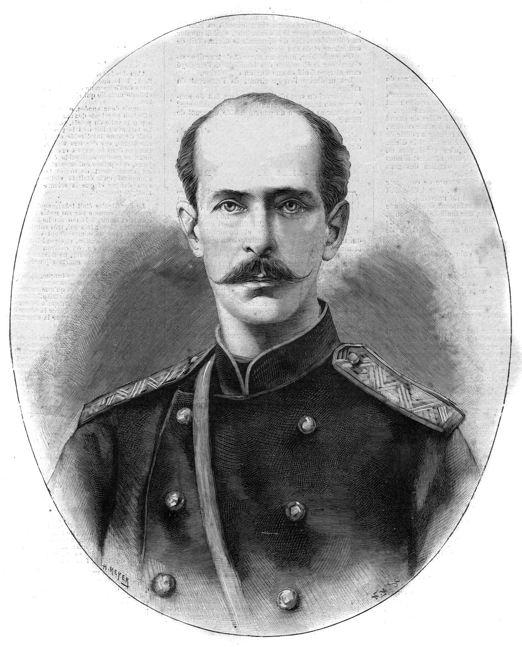 Porträt von Nicholas Maximilianovich von Leuchtenberg, Herzog von Leuchtenberg und Prinz Romanovsky - Das illustre Tagebuch von 1891 von Unknown artist