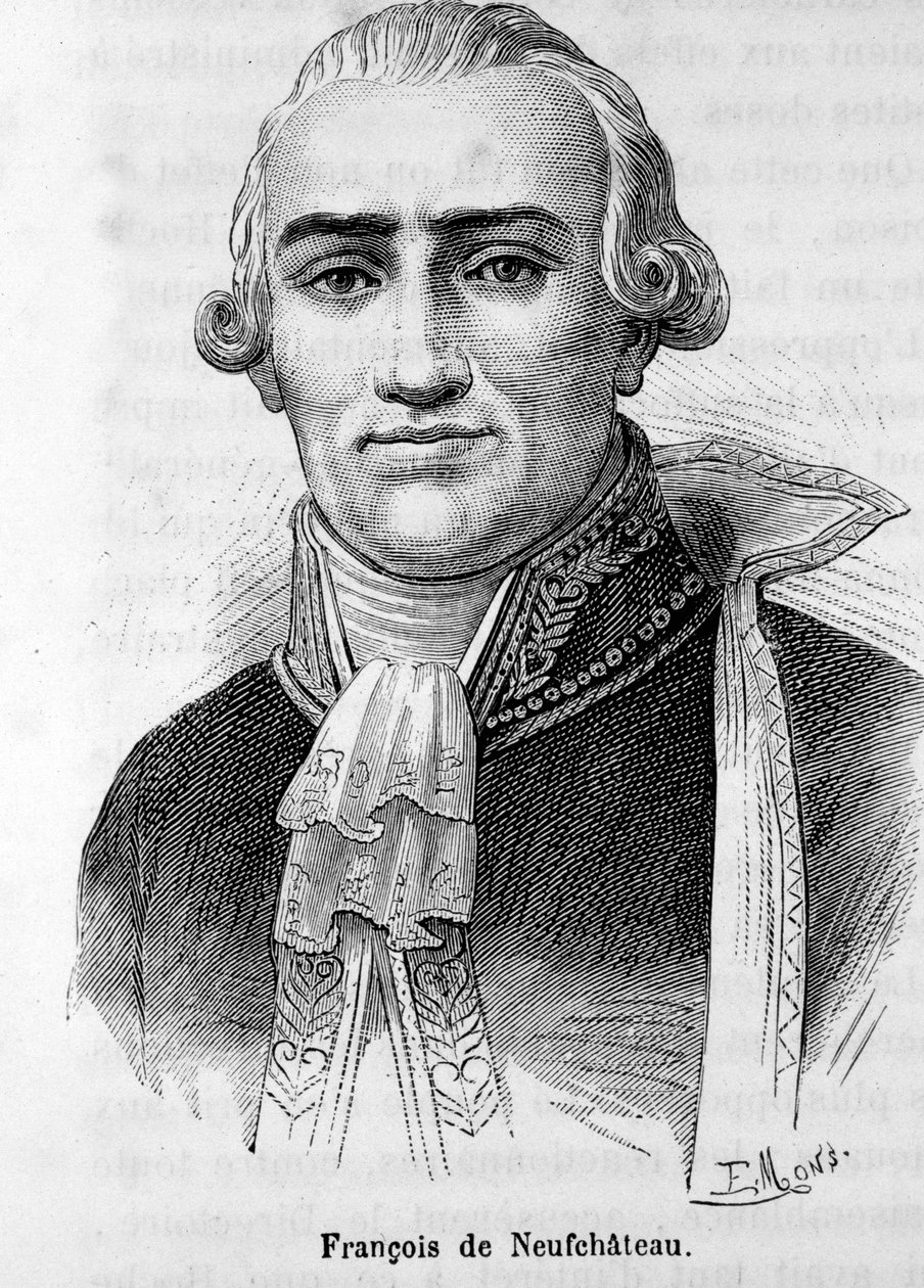 Porträt von Nicolas Louis Francois de Neufchateau (1750-1828), französischer Schriftsteller und Politiker von Unknown artist