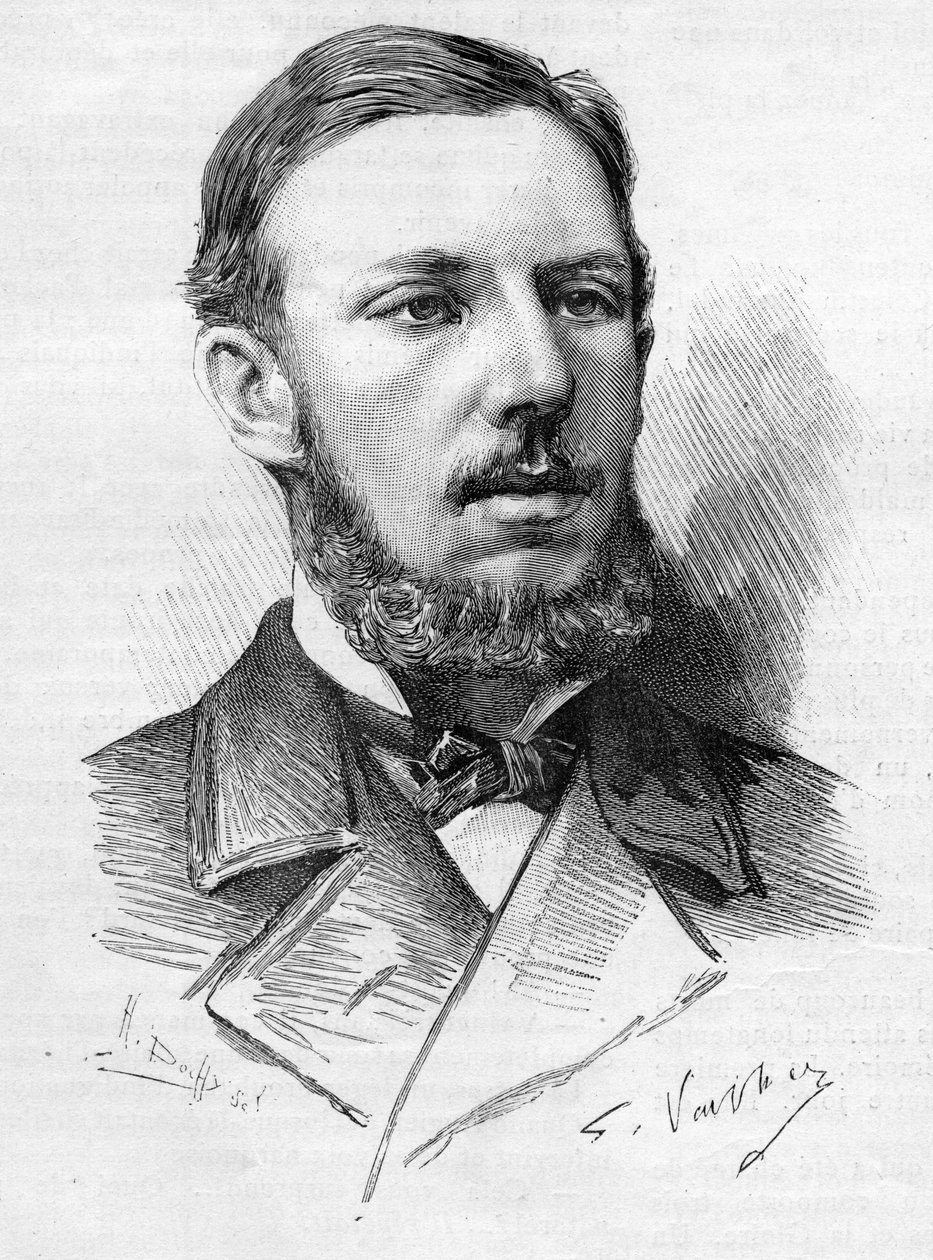 Porträt von Oscar Augustus von Schweden, Herzog von Gothland (1859-1953) hier im Jahr 1888 während seines Besuchs in Paris von Unknown artist