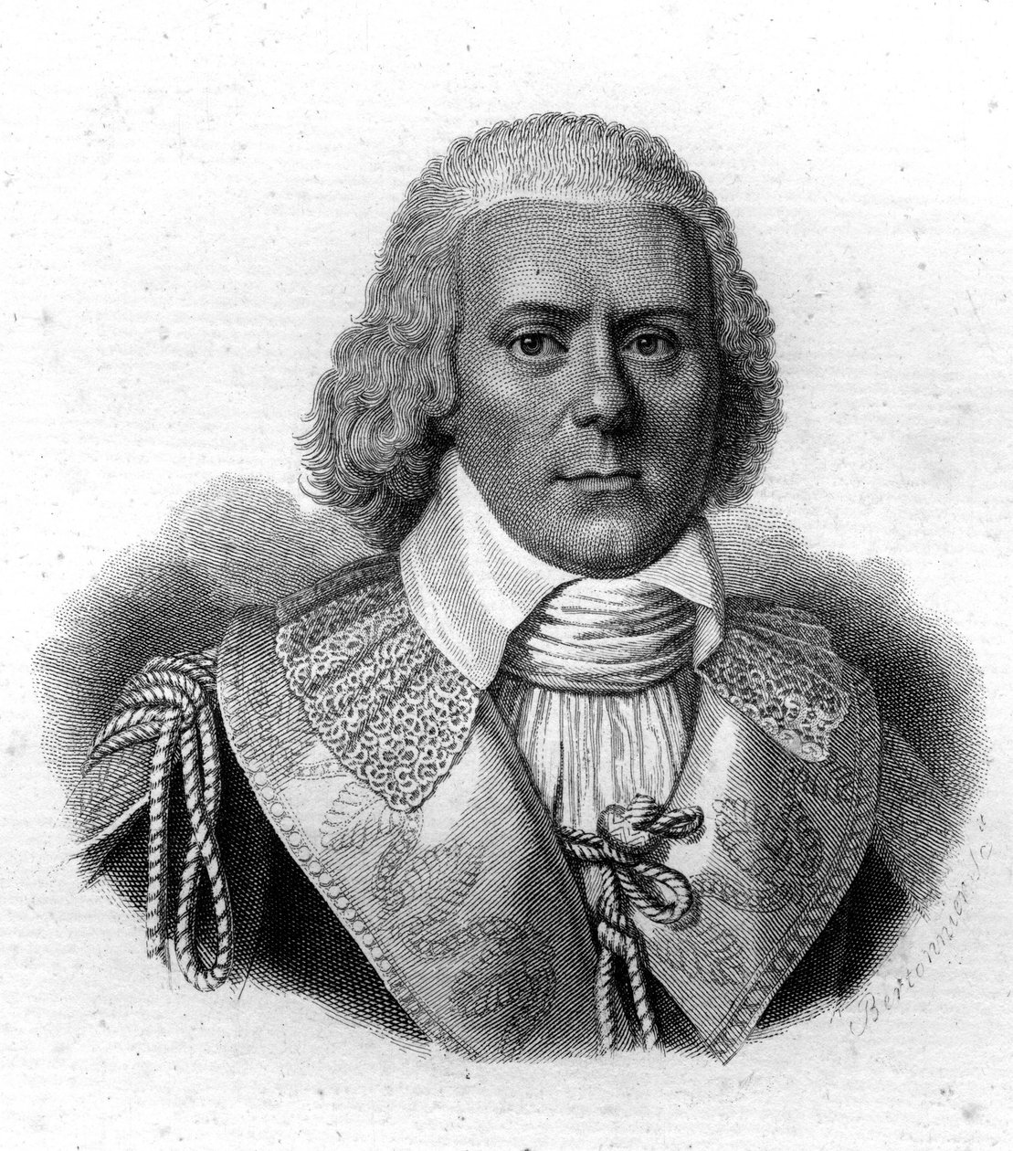 Porträt von Paul de Barras (1755-1829), französischer Politiker, Radierung des 19. Jahrhunderts von Unknown artist