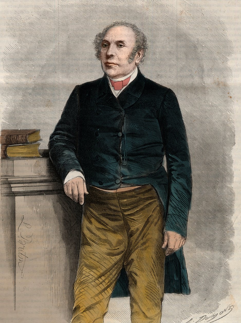Porträt von Pierre Antoine Berryer (1790-1868), französischer Anwalt und Politiker. Gravur in „The Universe illustrious“. von Unknown artist