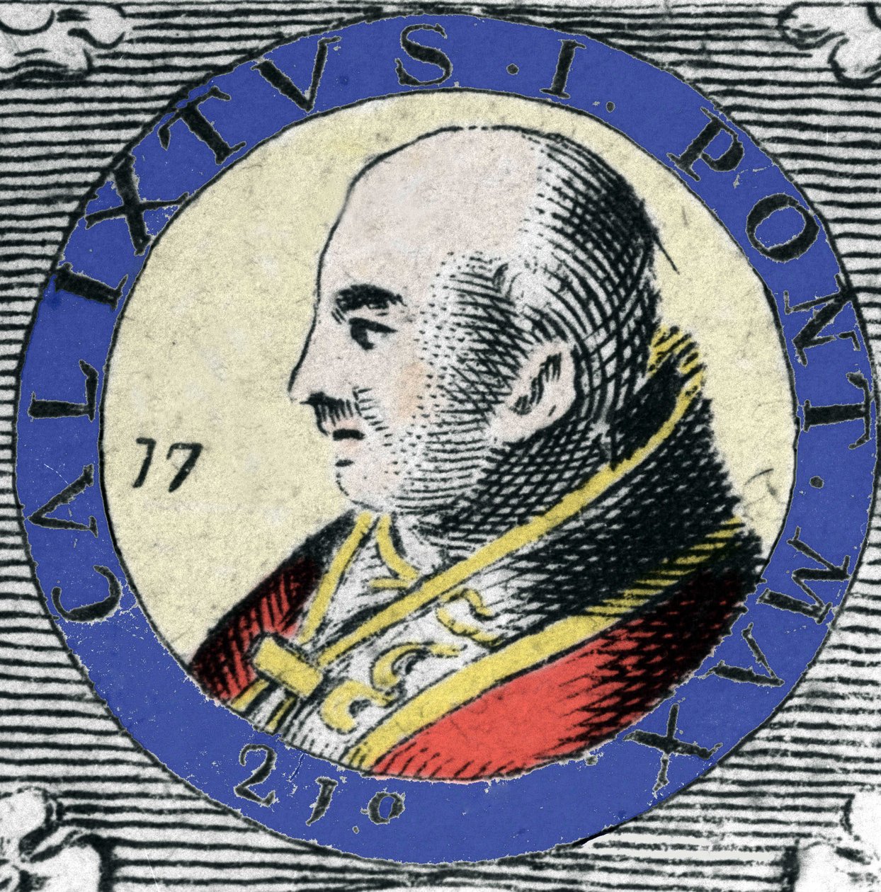 Porträt von Papst Calixte (oder Callist) I, Papst geboren 155 (Papa San Callisto) von Unknown artist