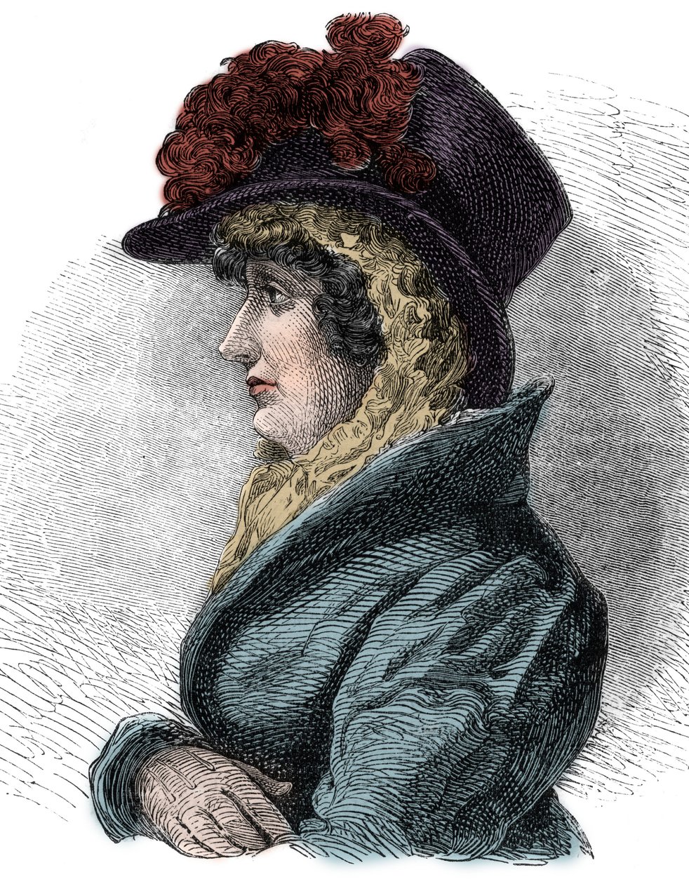 Porträt von Königin Caroline von Braunschweig (1768-1821), Ehefrau von Georg IV., König von England - Caroline von Braunschweig, Königin von Großbritannien und Irland (1768-1821), Gemahlin von Georg IV. von Unknown artist