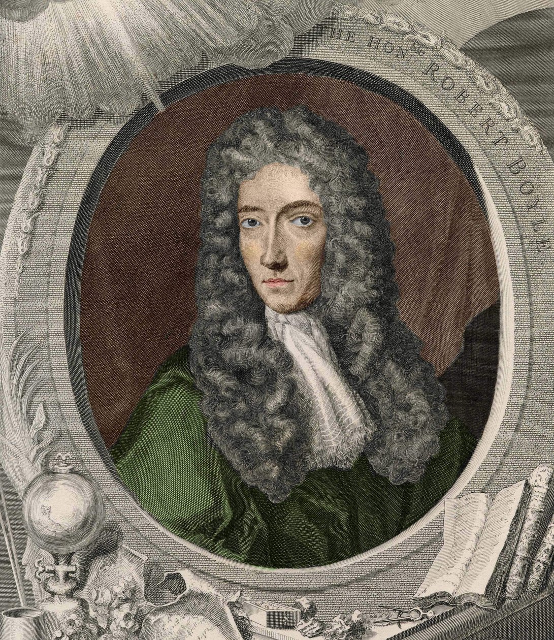 Porträt von Robert Boyle (1627 - 1691), irischer Physiker und Chemiker von Unknown artist