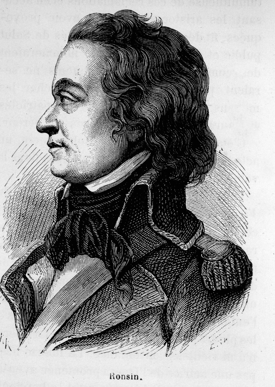 Porträt von Ronsin, französischer Schriftsteller und General (1752 - 1794) von Unknown artist