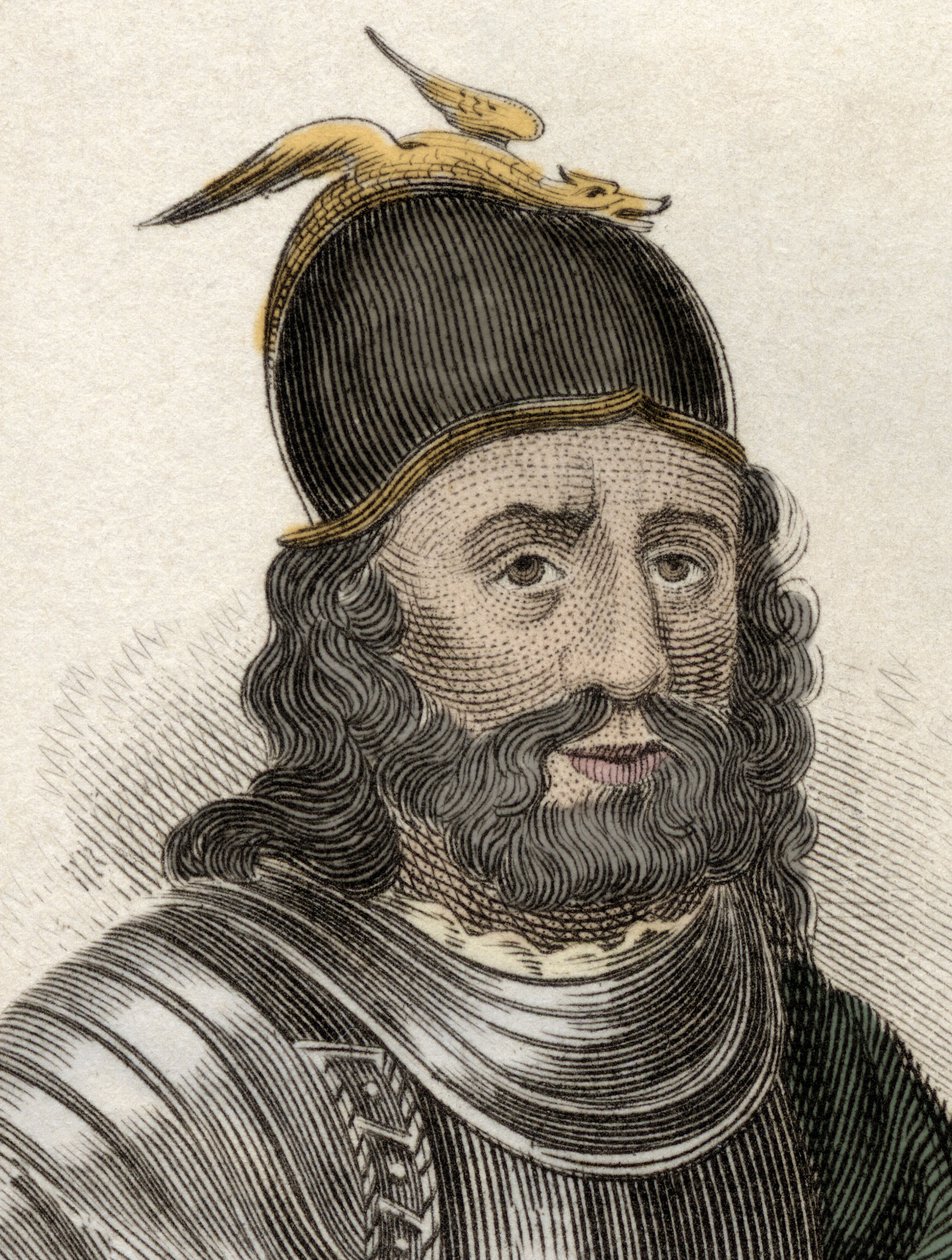 Porträt von Sir William Wallace (Braveheart) (ca. 1270-1305), schottischer Ritter. Gravur des 19. Jahrhunderts von Unknown artist
