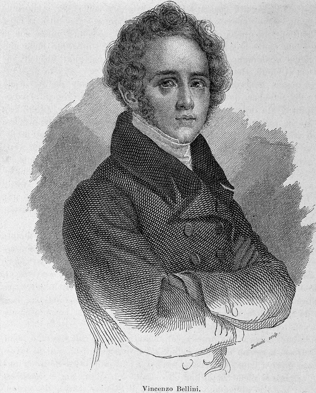 Porträt von Vincenzo Bellini (1801 - 1835), italienischer Komponist von Unknown artist