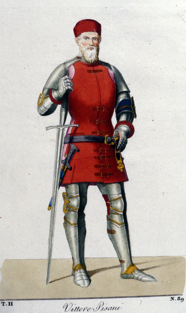 Porträt von Vittore Pisani. Venezianischer Admiral (1324 - 1380). von Unknown artist