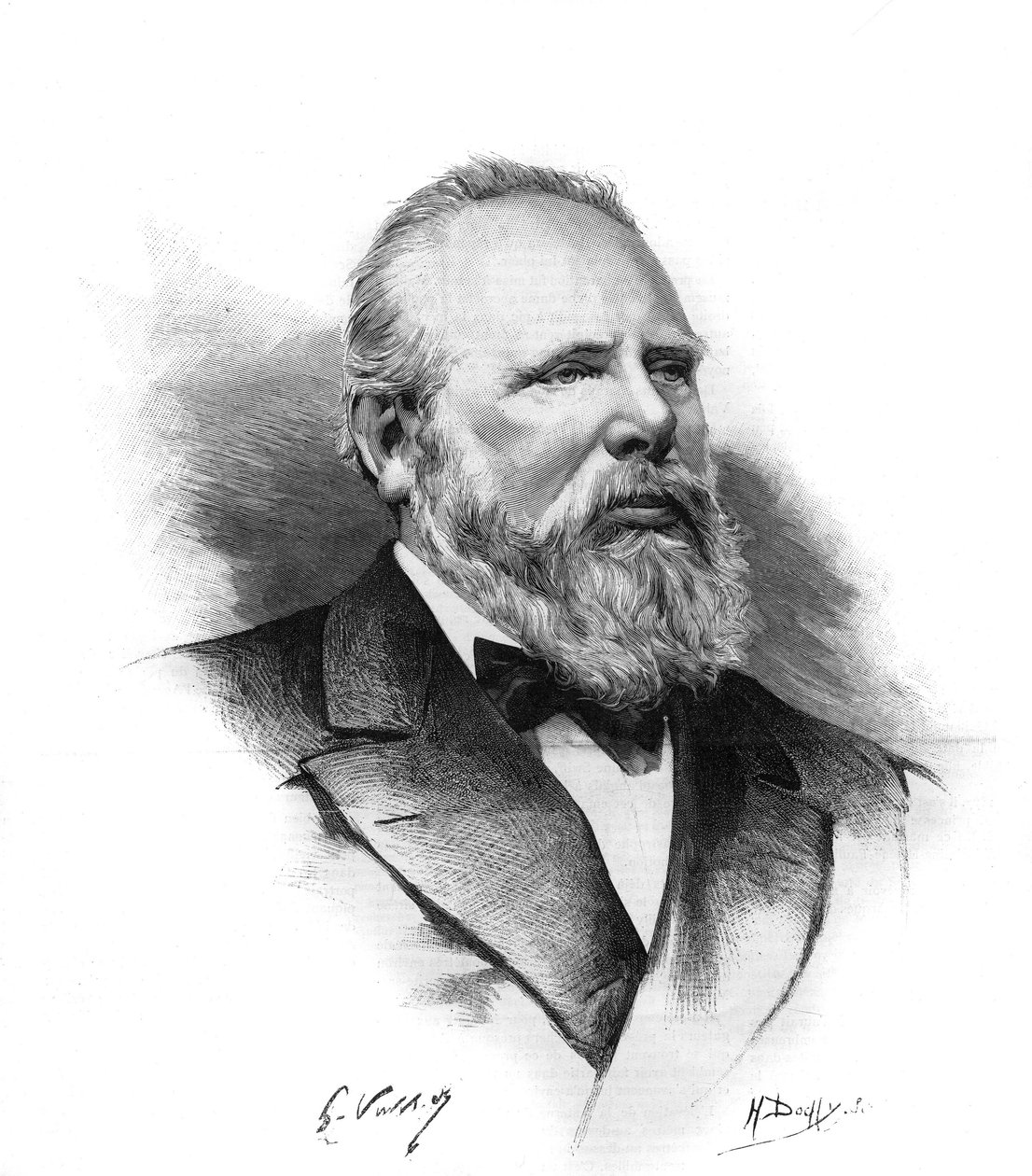 Porträt von Wilhelm III. (1817-1890), König der Niederlande. Gravur in „Le monde illustré“ von Unknown artist