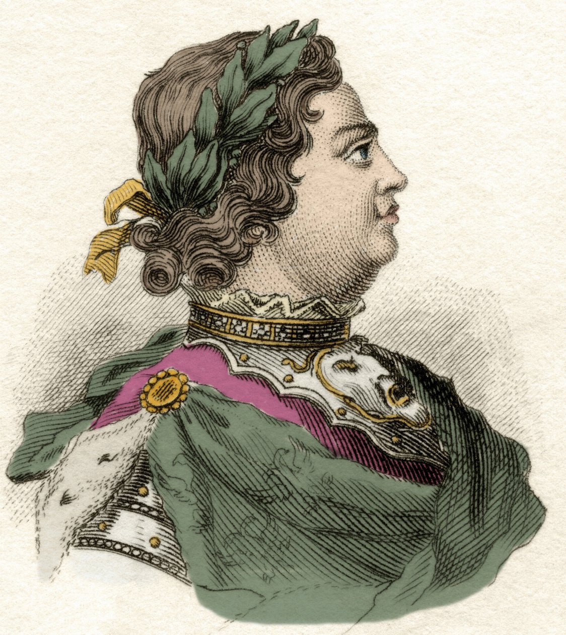 Porträt von Kaiser Peter I. der Große (1672-1725) von Unknown artist