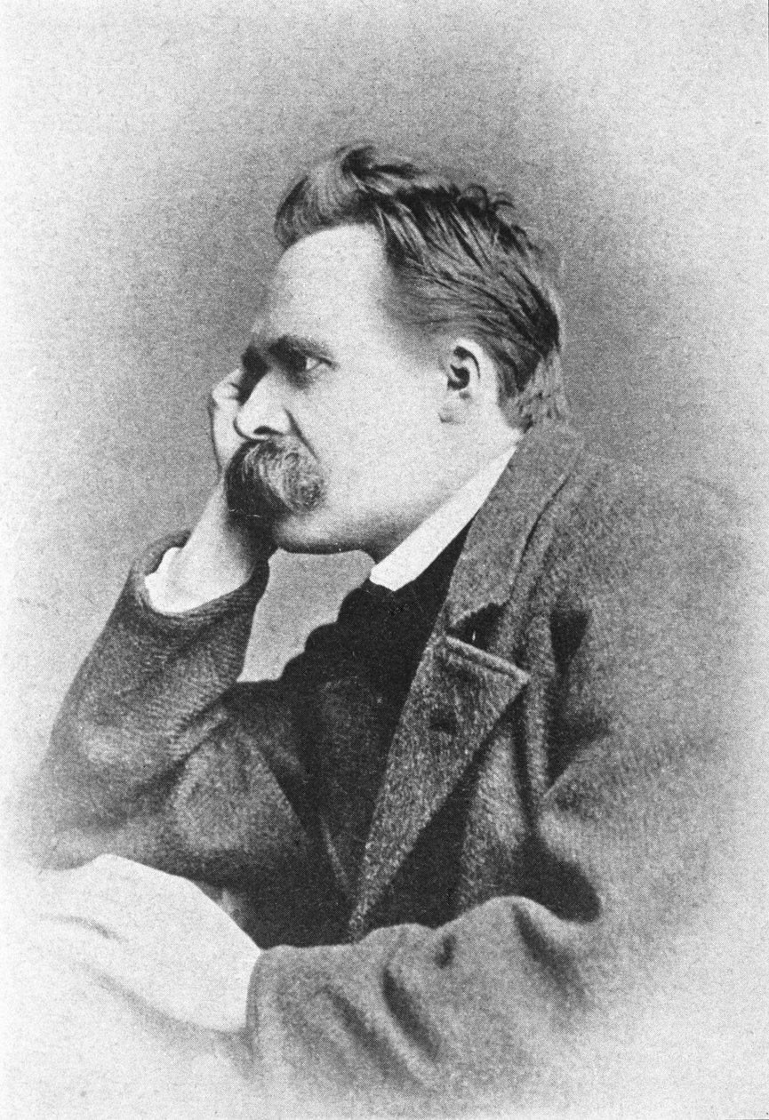 Porträt des deutschen Philosophen Friedrich Nietzsche (1844 - 1900) von Unknown artist