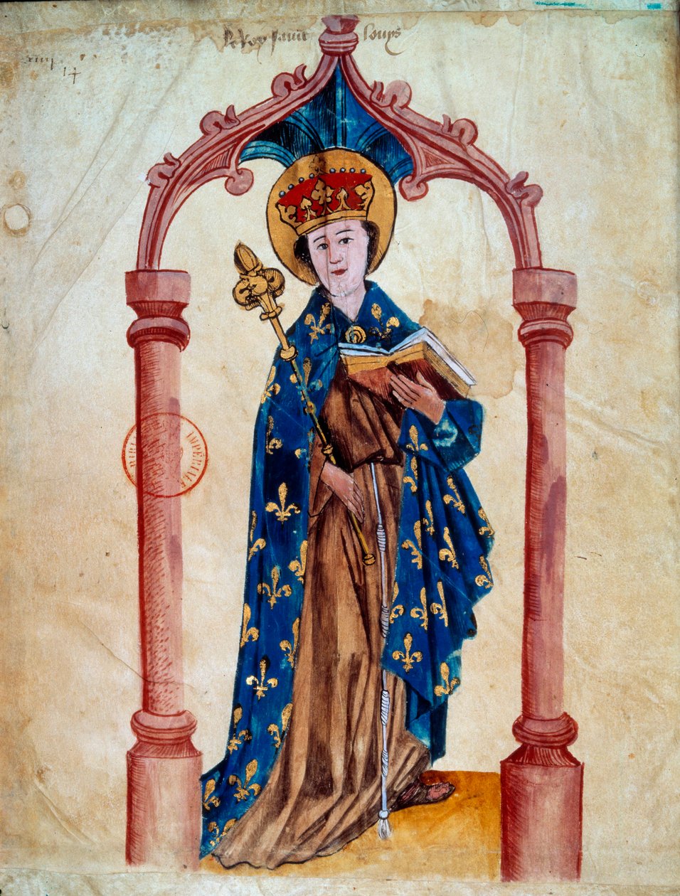 Porträt des Königs von Frankreich Ludwig IX. (Saint Louis) von Unknown artist