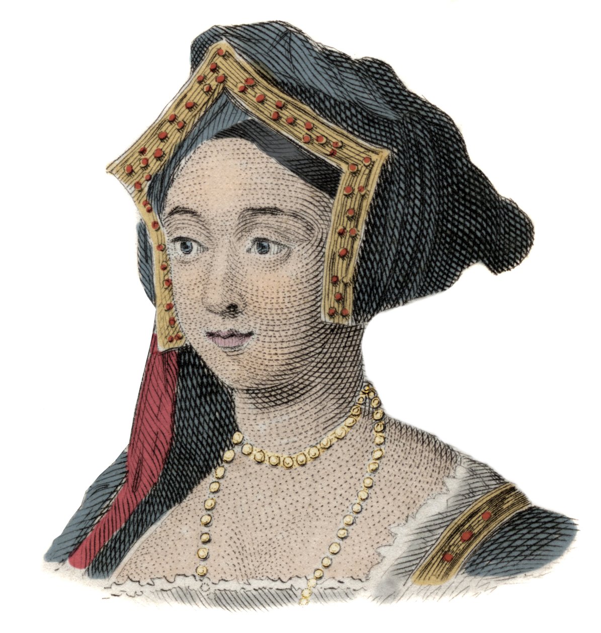 Porträt der Königin von England Jane (Jeanne) Seymour (1509-1537), Ehefrau von Heinrich VIII. von Unknown artist