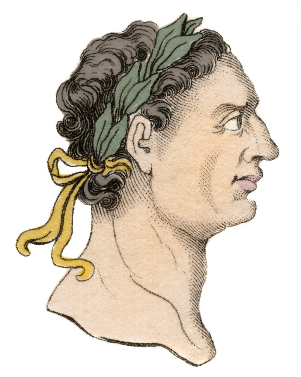 Porträt des römischen Kaisers Domitian (Titus Flavius Domitianus) (51-96 n. Chr.) von Unknown artist