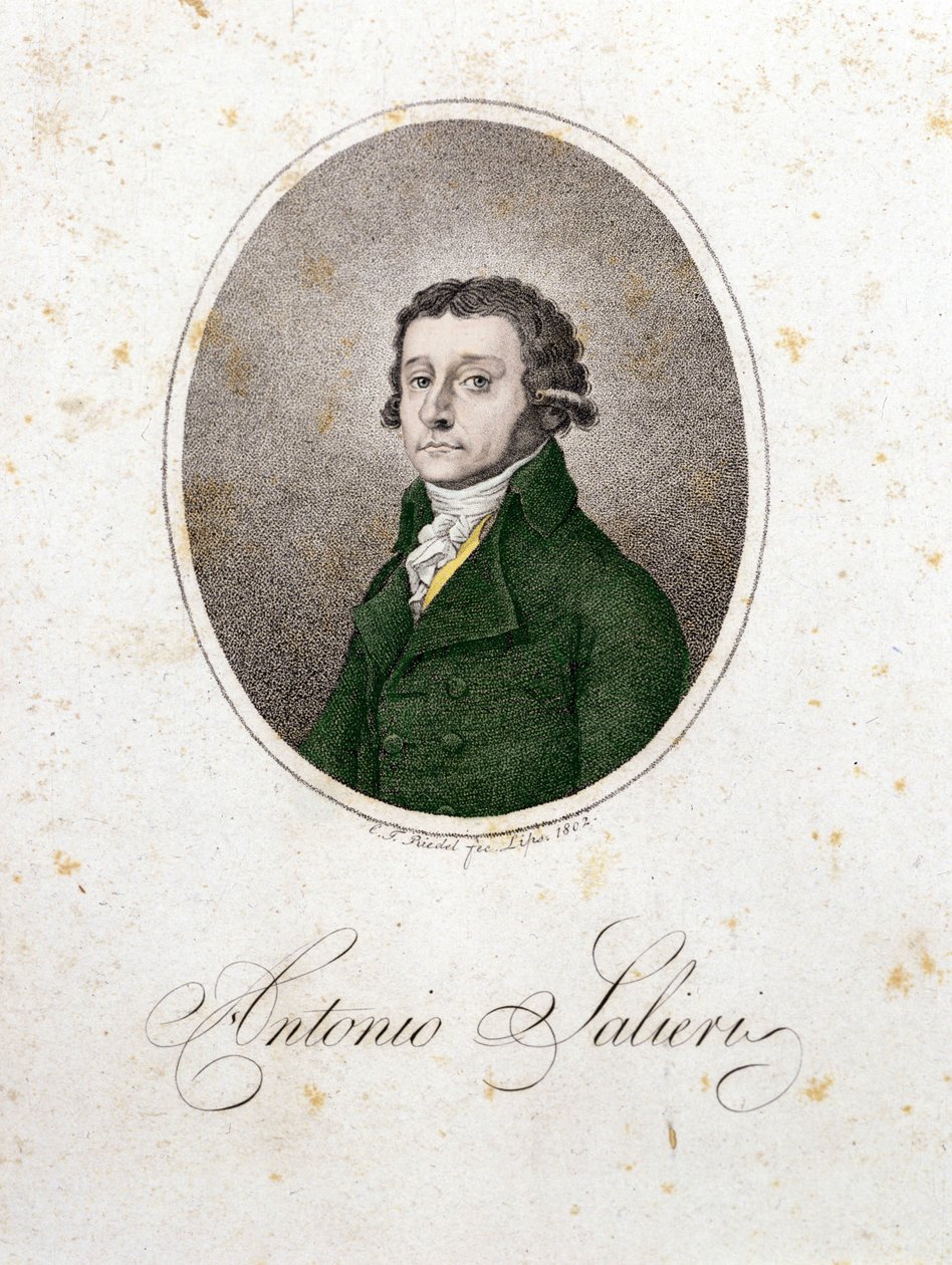 Porträt des Komponisten Antonio Salieri (1750 - 1825). von Unknown artist