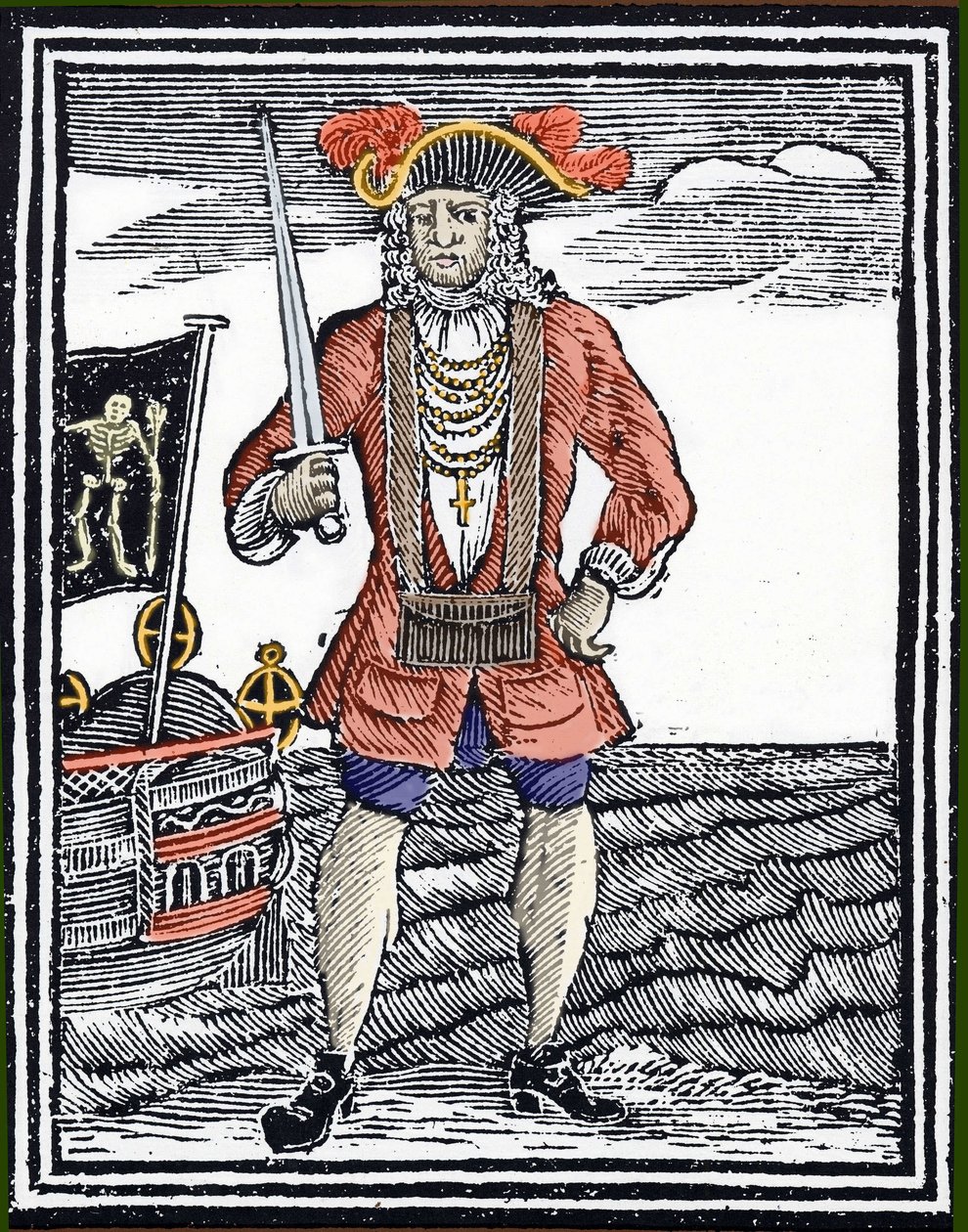 Porträt des Piraten Bartholomew 