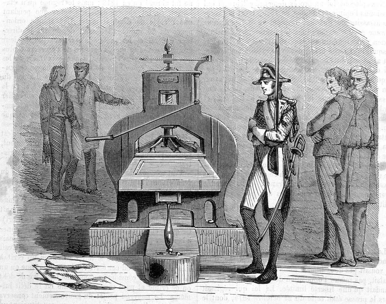 Presse-Druck im Jahr 1818. von Unknown artist
