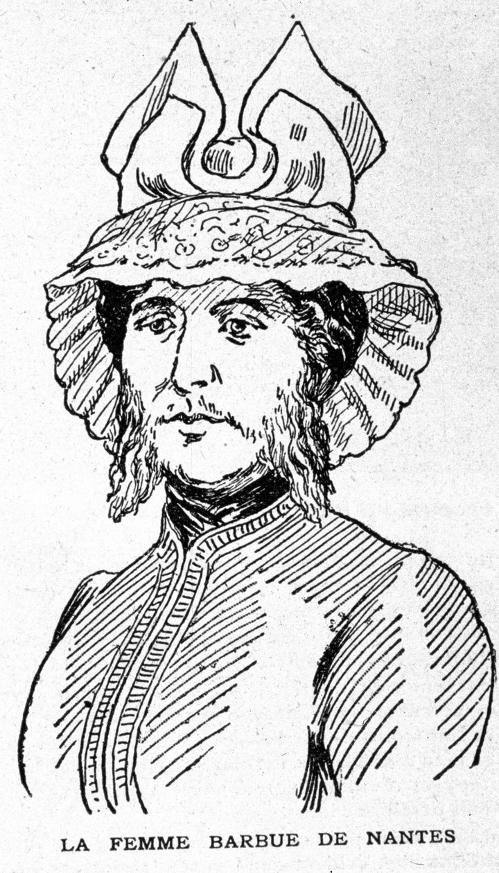 Darstellung der bärtigen Frau von Nantes von Unknown artist