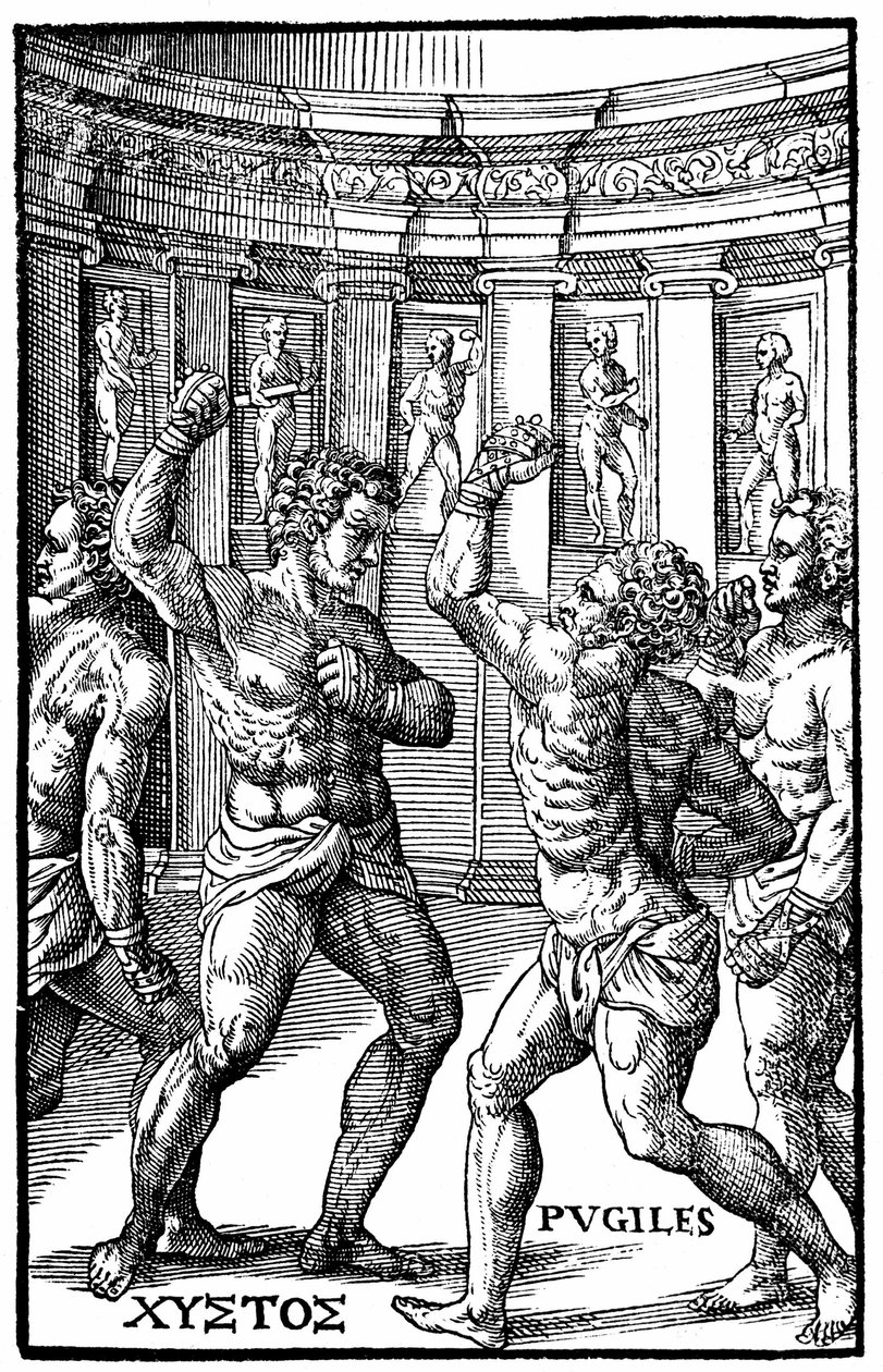 Römische Ringer - in "Hieronymi Mercurialis de Arte Gymnastica", Venedig-Ausgabe von Unknown artist