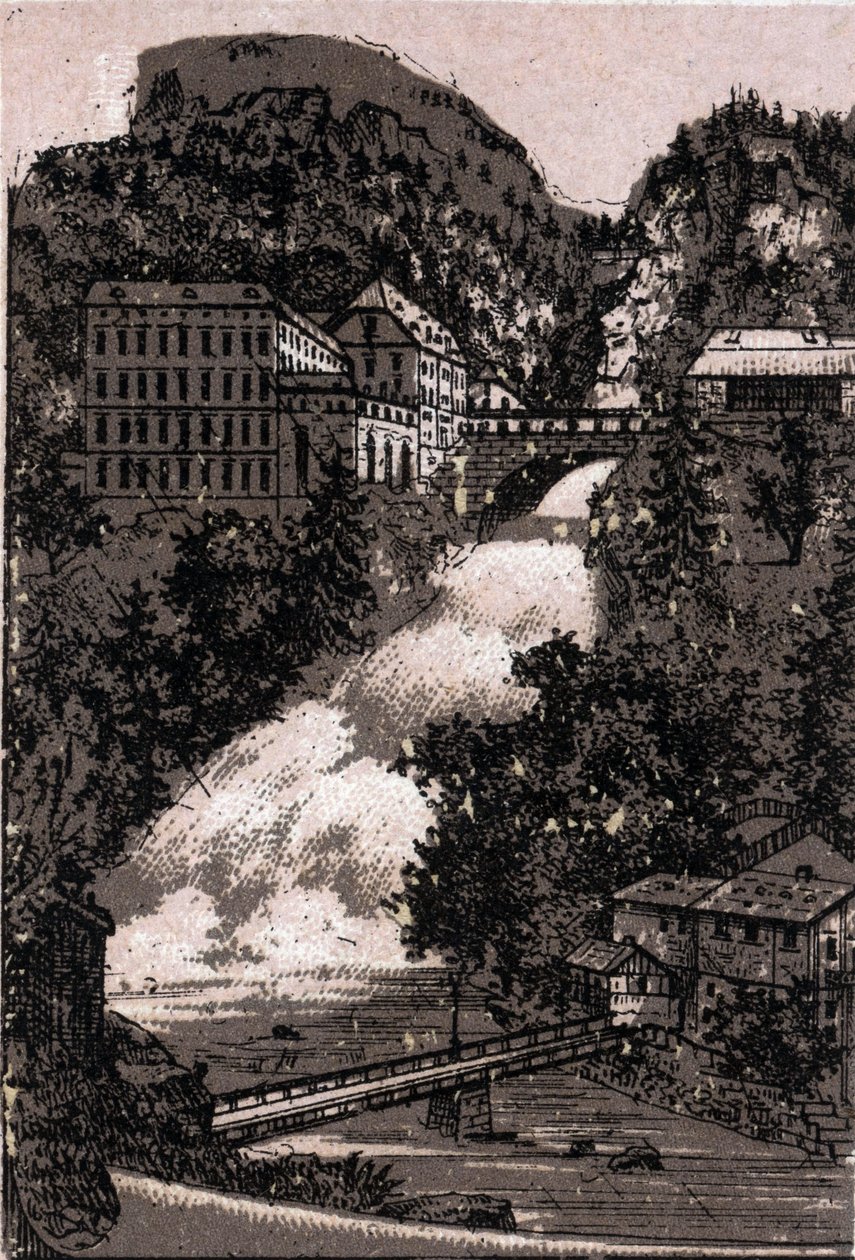 Salzkammergut, Österreich: Blick auf das Gasteinertal von Unknown artist