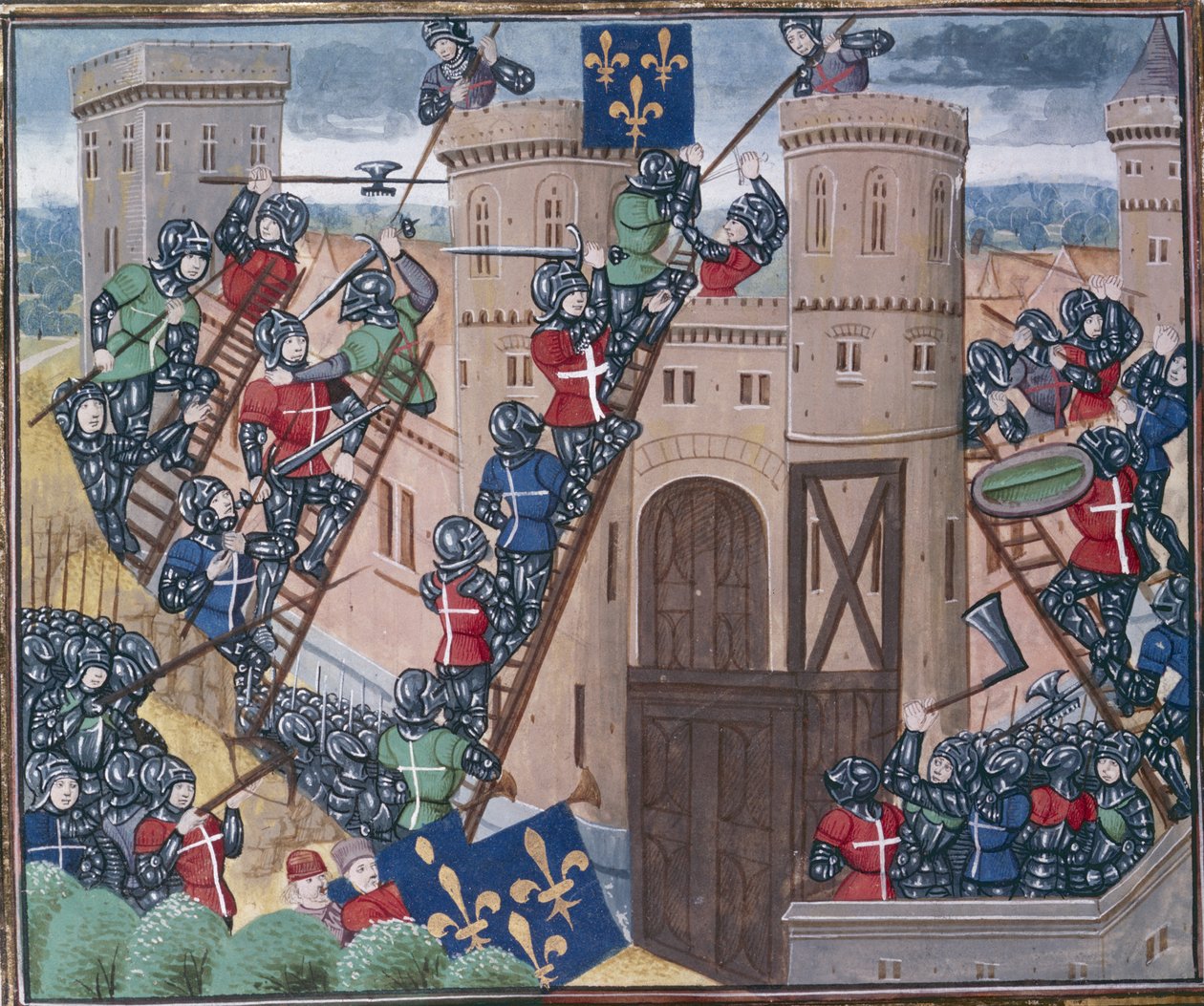 Erstürmung von Pontaudemer von Unknown artist