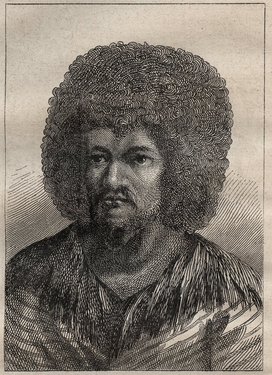 Zweite Reise (1772-1775) von Kapitän James Cook (1728-1779): Porträt von O-Too (O Too), König von Tahiti - Illustration aus „Die großen Seefahrer des 18. Jahrhunderts“ von Unknown artist
