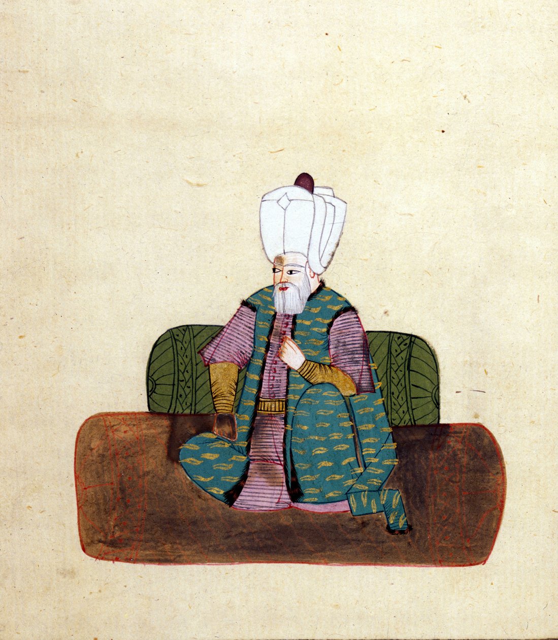 Suleiman I. der Prächtige (1494 oder 95-1566), osmanischer Sultan ab 1520 - Museo Correr, Venedig von Unknown artist
