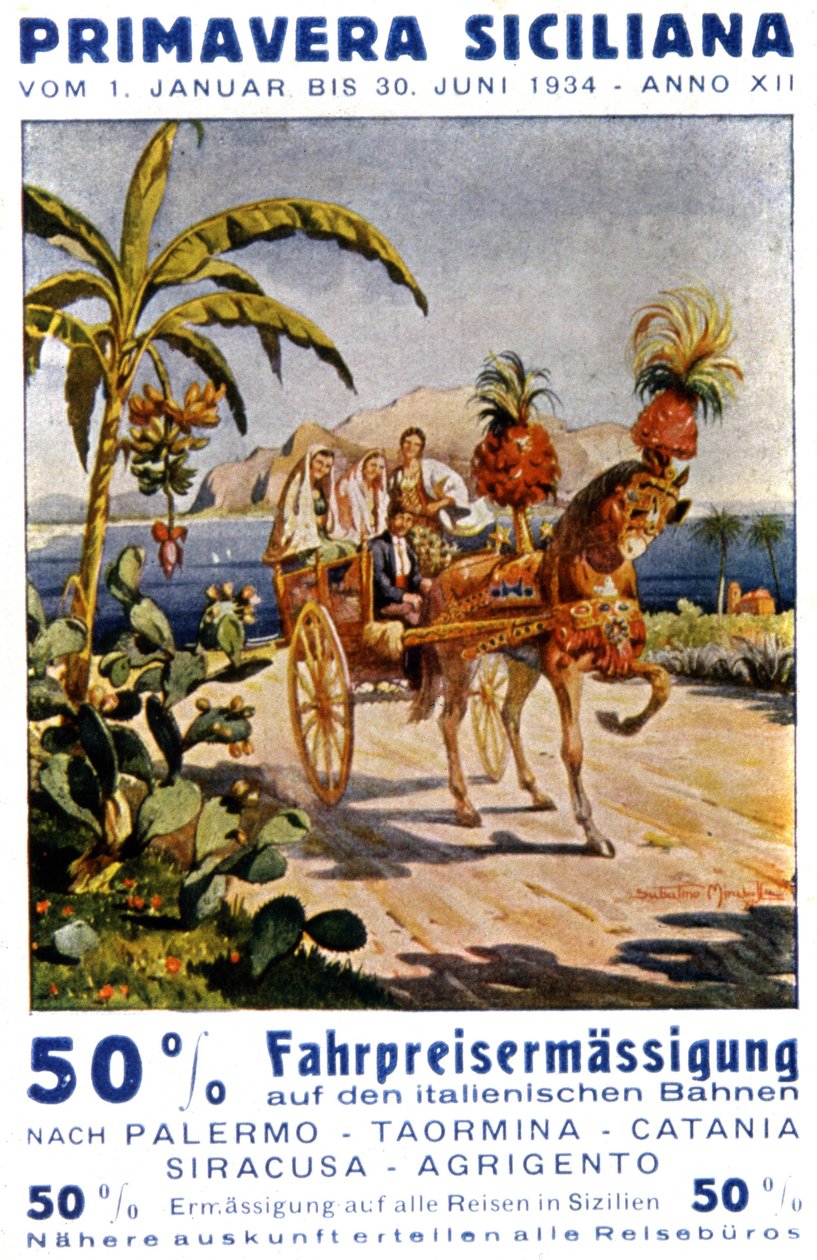 Frühling in Sizilien von Unknown Artist